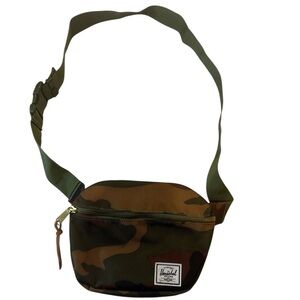 Herschel Supply Company Green, Tan and Brown  Camo Belt Bag UNISEX